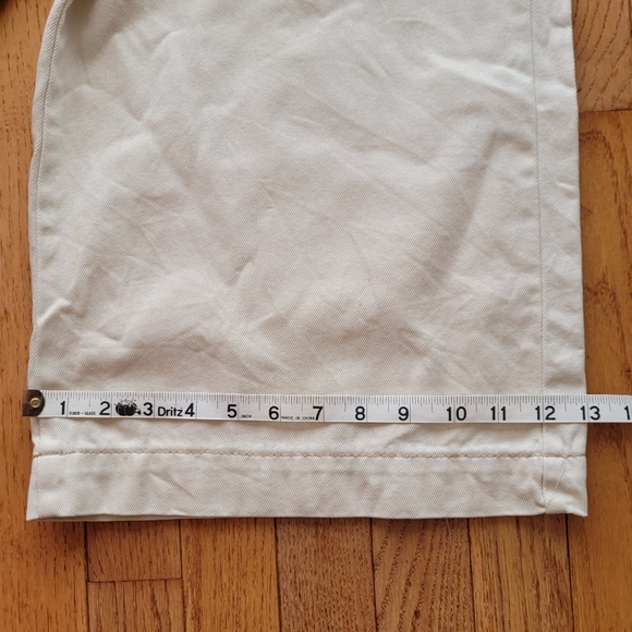 Kensie Cream Paperbag Wide Leg Crop Jeans - Picture 16 of 16